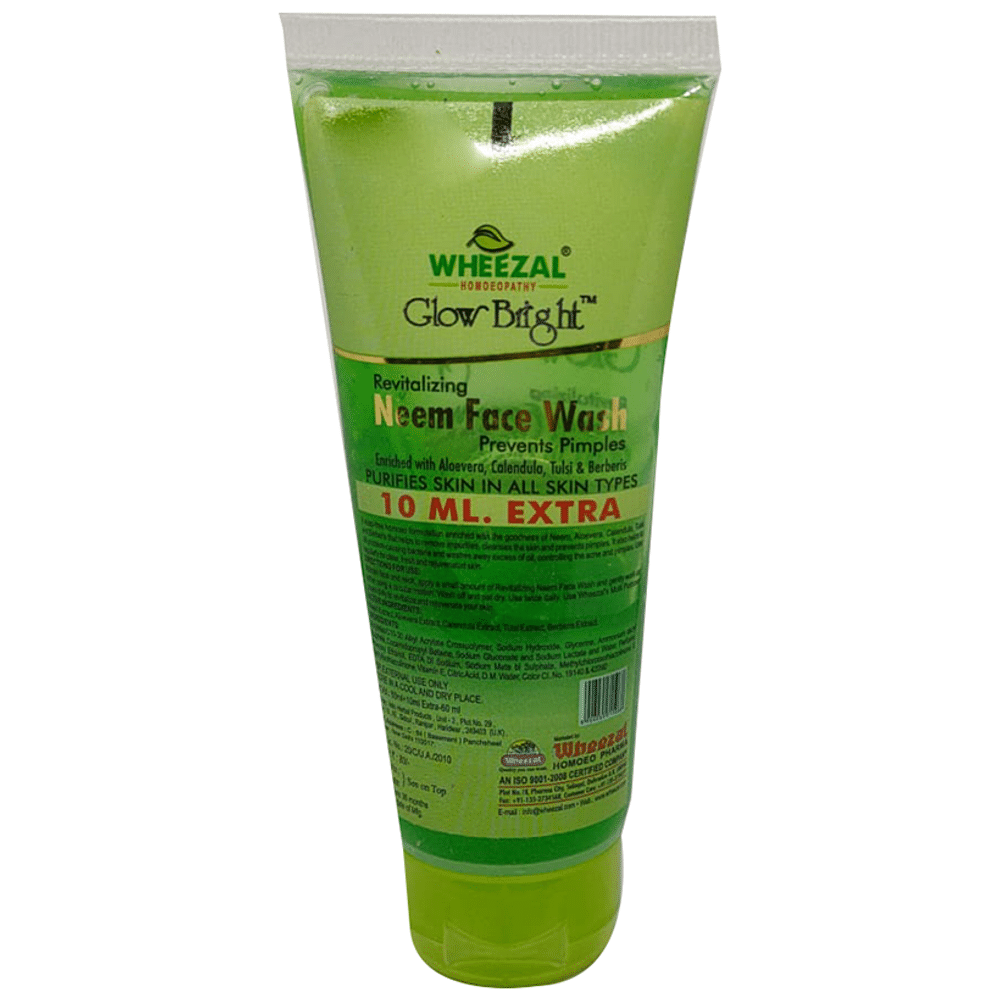 Wheezal Glow Bright Revitalizing Neem Face Wash