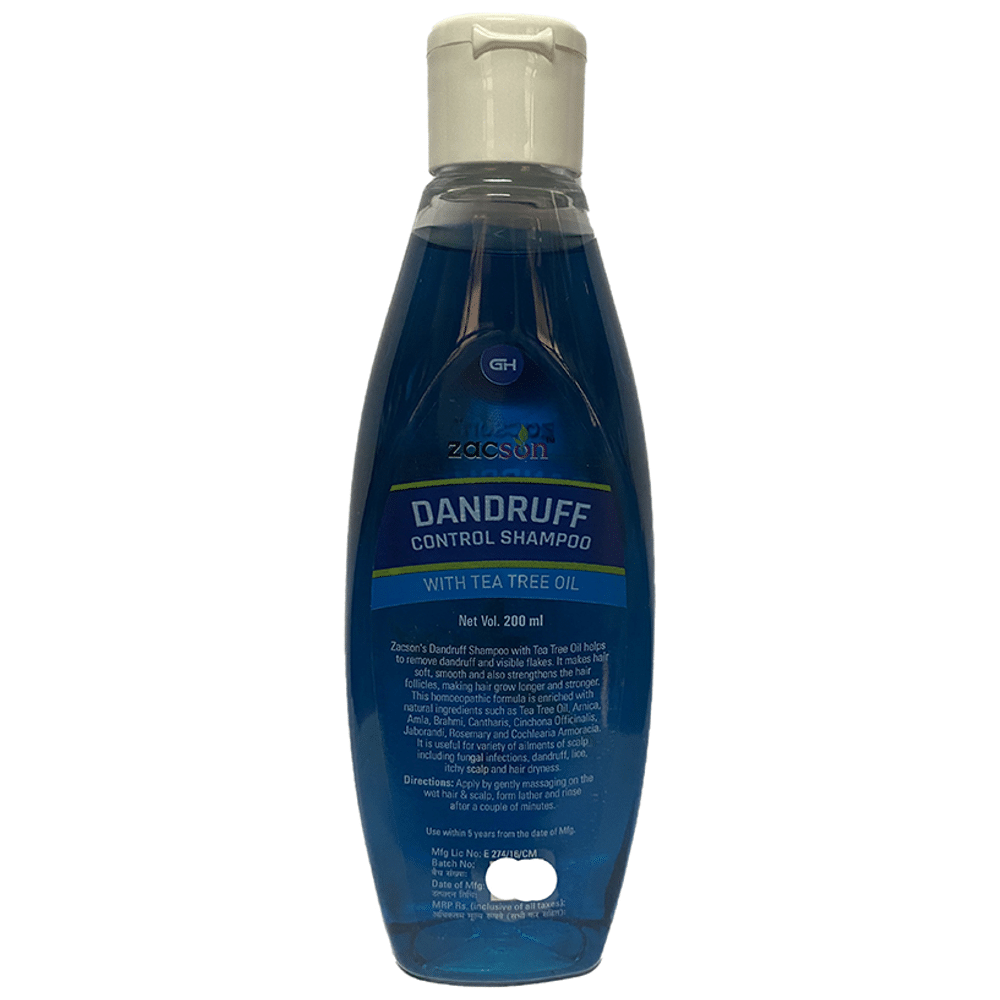 Zacson Dandruff Control Shampoo with Tea Tree Oil