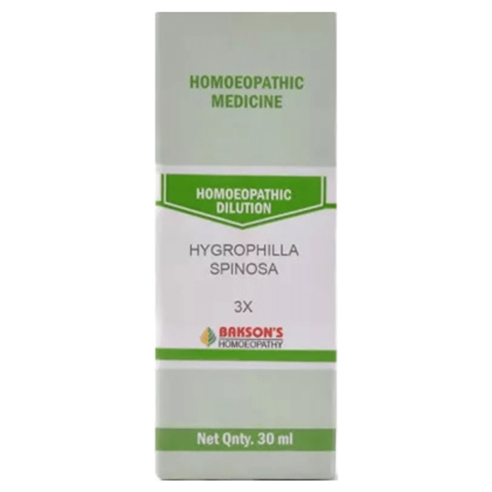 Bakson's Homeopathy Dilution Hygrophilla Spinosa 3X