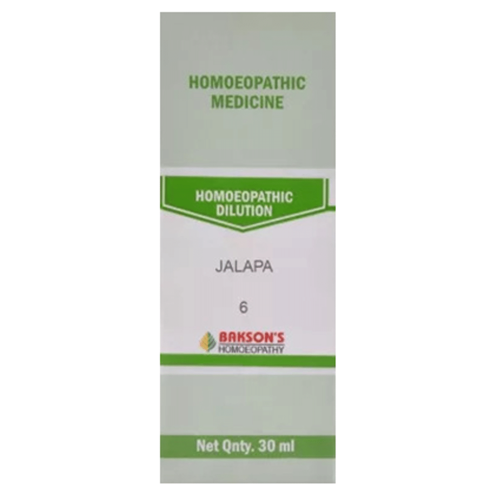 Bakson's Homeopathy Jalapa Dilution 6 CH