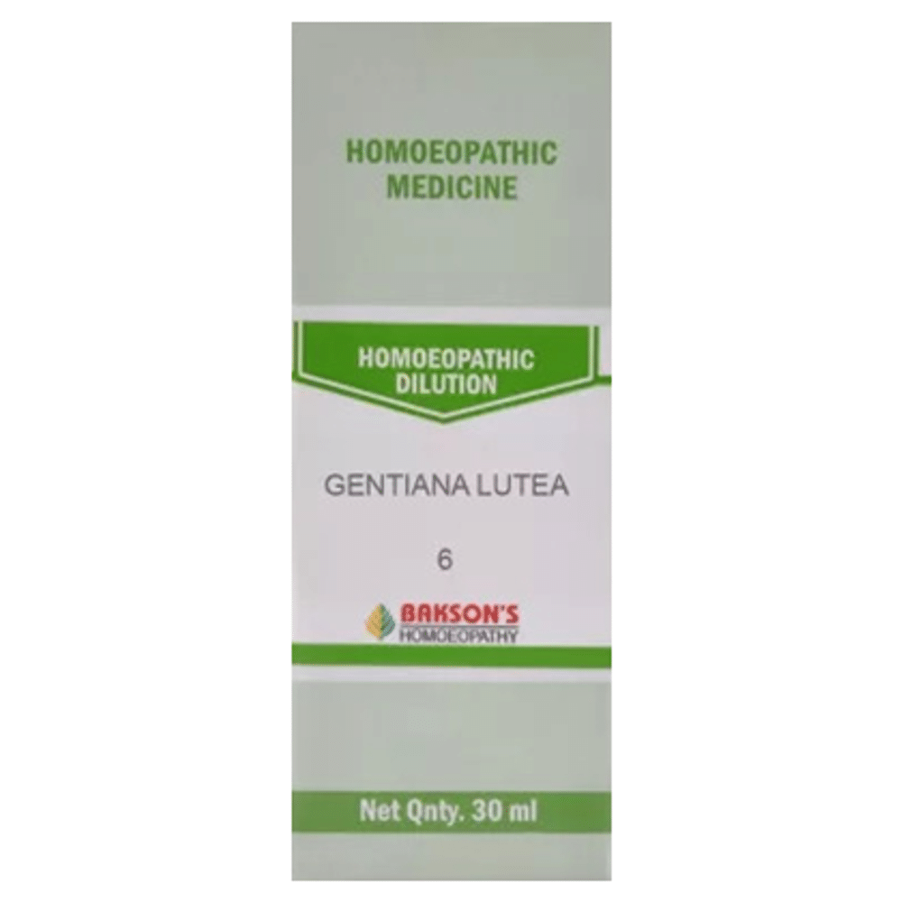 Bakson's Homeopathy Gentiana Lutea Dilution 6 CH