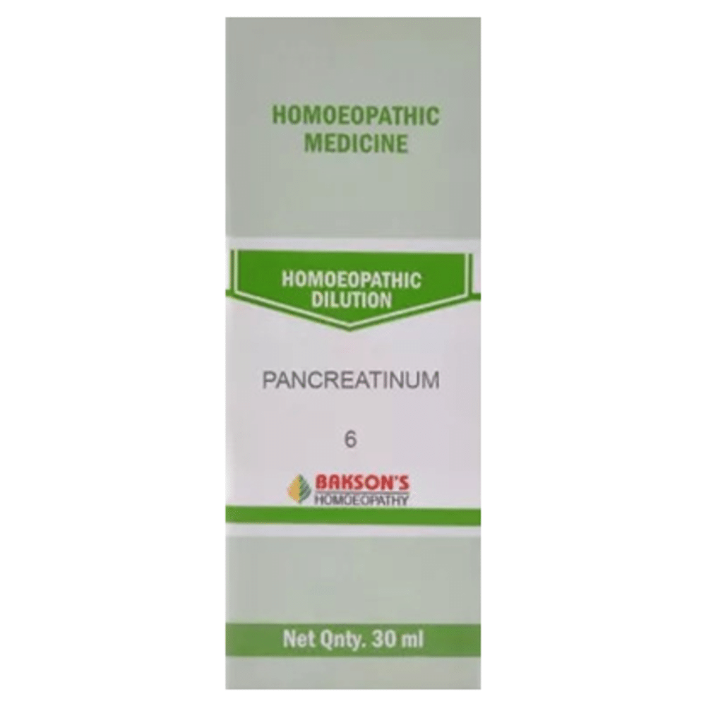 Bakson's Homeopathy Pancreatinum Dilution 6 CH