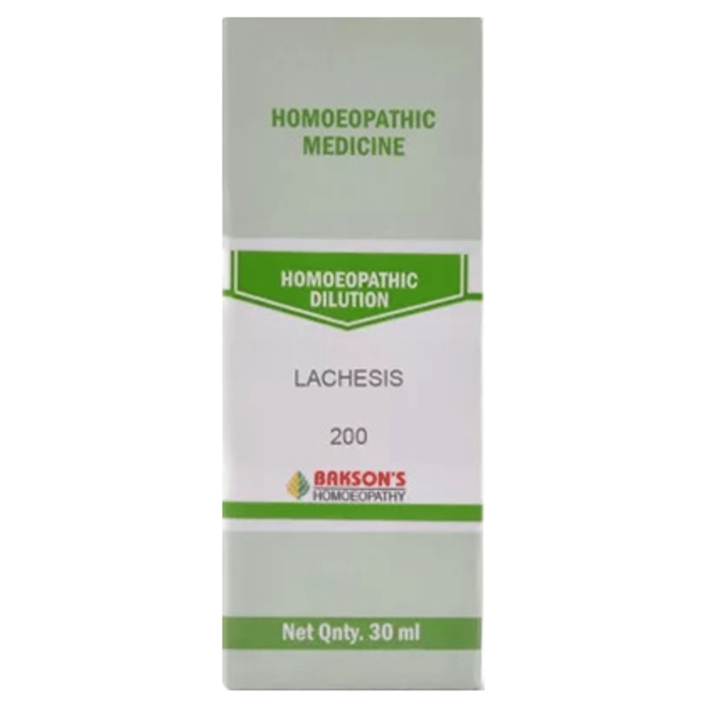 Bakson's Homeopathy Lachesis Dilution 200 CH