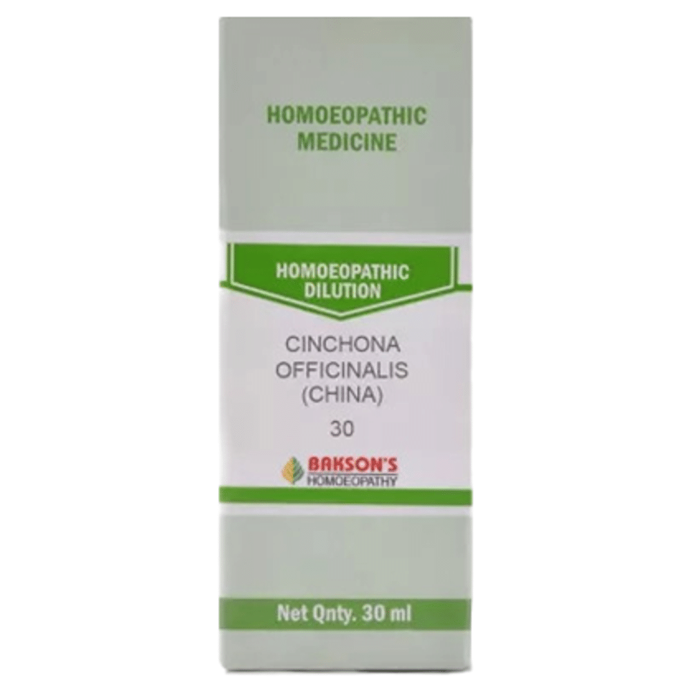 Bakson's Homeopathy Cinchona Officinalis (China) Dilution 30