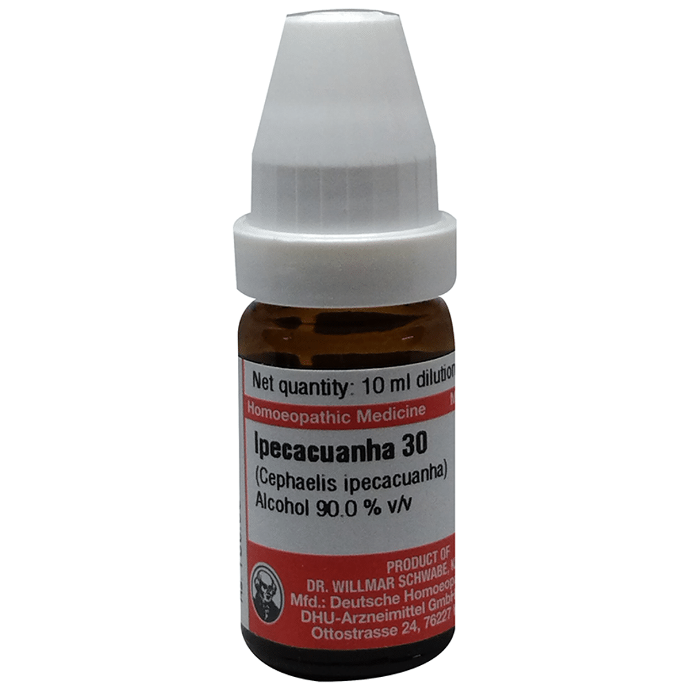 Dr Willmar Schwabe Germany Ipecacuanha (Cephaelis Ipecacuanha) Dilution 30