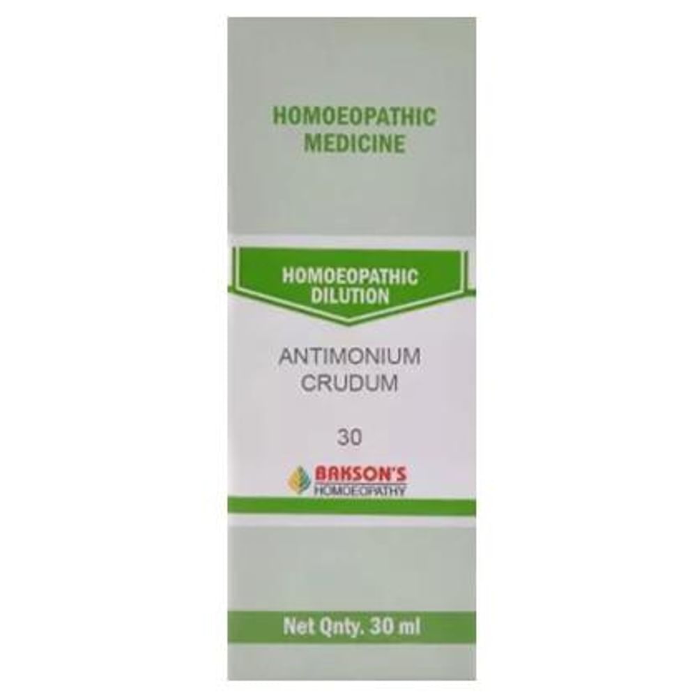 Bakson's Homeopathy Antimonium Crudum Dilution 30