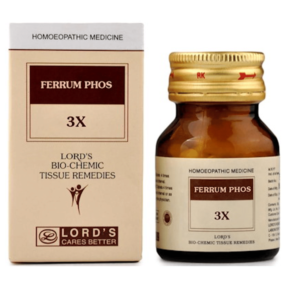 Lord's Ferrum Phos Biochemic Tablet 3X