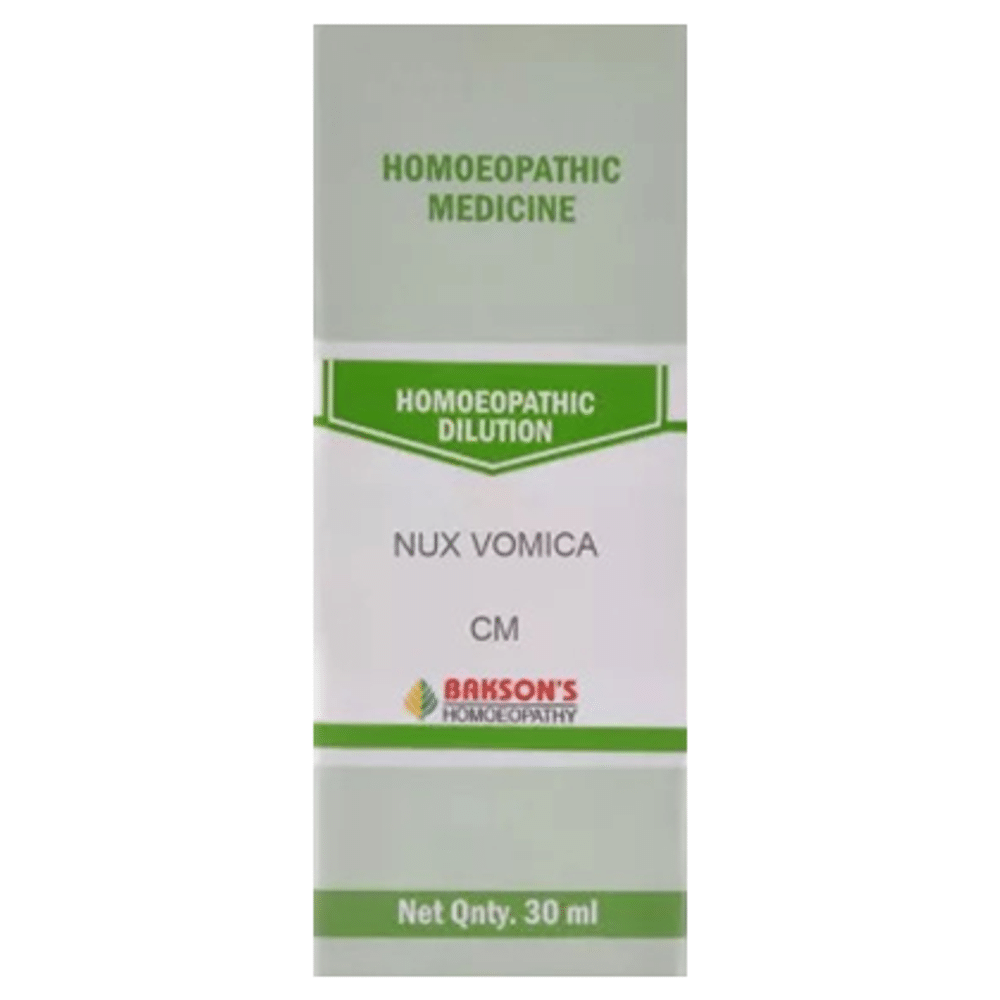 Bakson's Homeopathy Nux Vomica Dilution CM