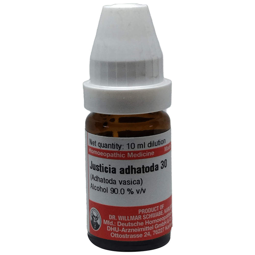 Dr Willmar Schwabe Germany Justicia Adhatoda Dilution 30