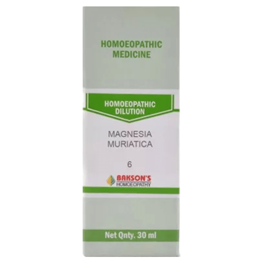 Bakson's Homeopathy Magnesia Muriatica Dilution 6 CH