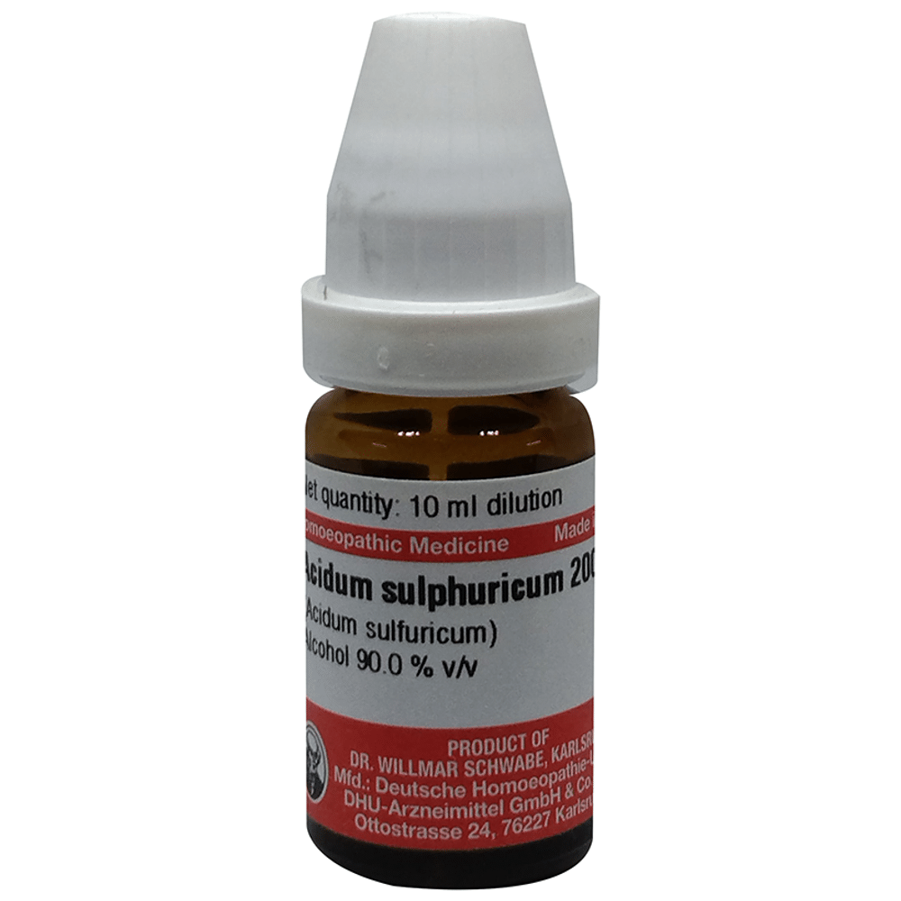 Dr Willmar Schwabe Germany Acidum Sulphuricum Dilution 200