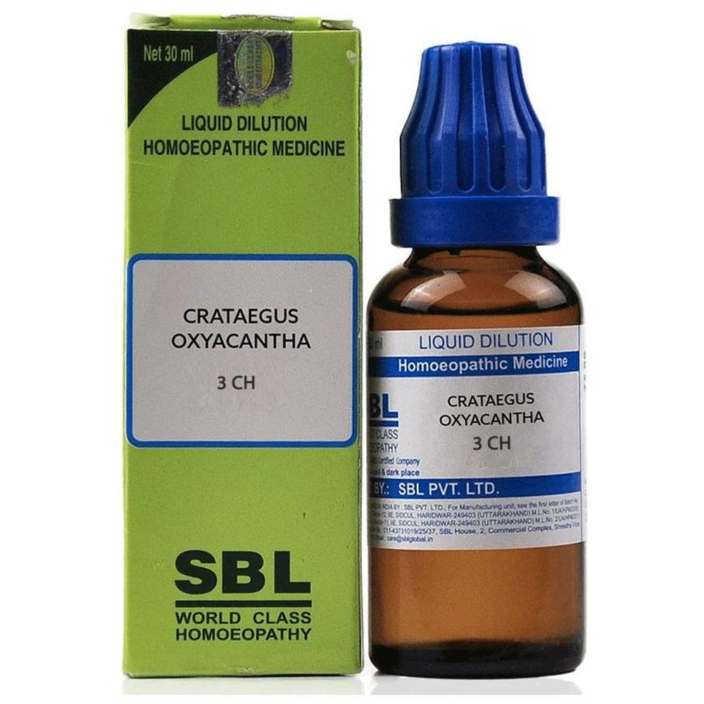 SBL Crataegus Oxyacantha Dilution 3 CH