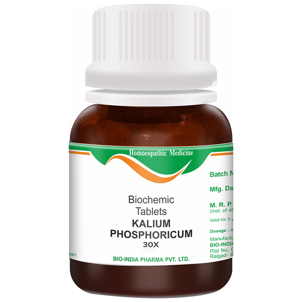 Bio India Kalium Phosphoricum Biochemic Tablet 30X