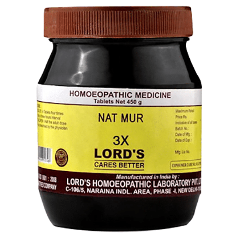 Lord's Nat Mur Biochemic Tablet 3X