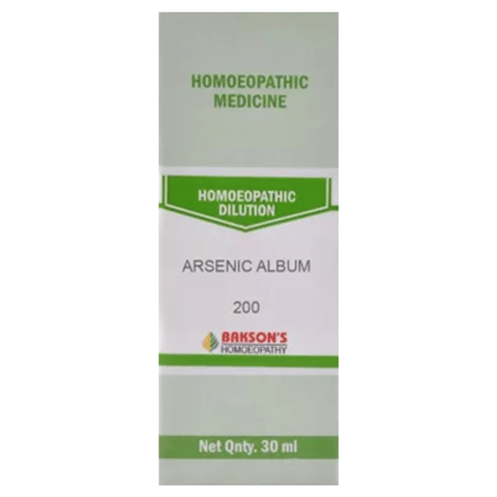 Bakson's Homeopathy Arsenic Album Dilution 200