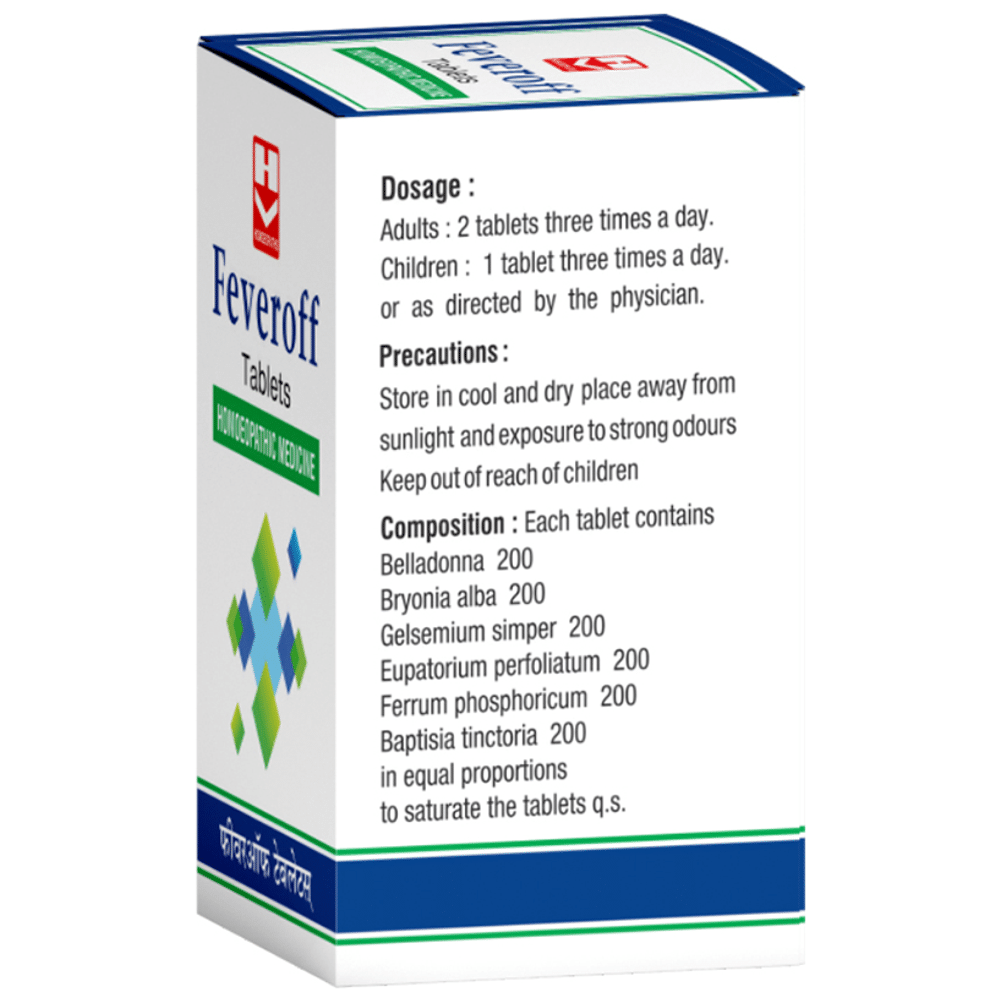 Homeopaths Feveroff Tablet (25gm Each)