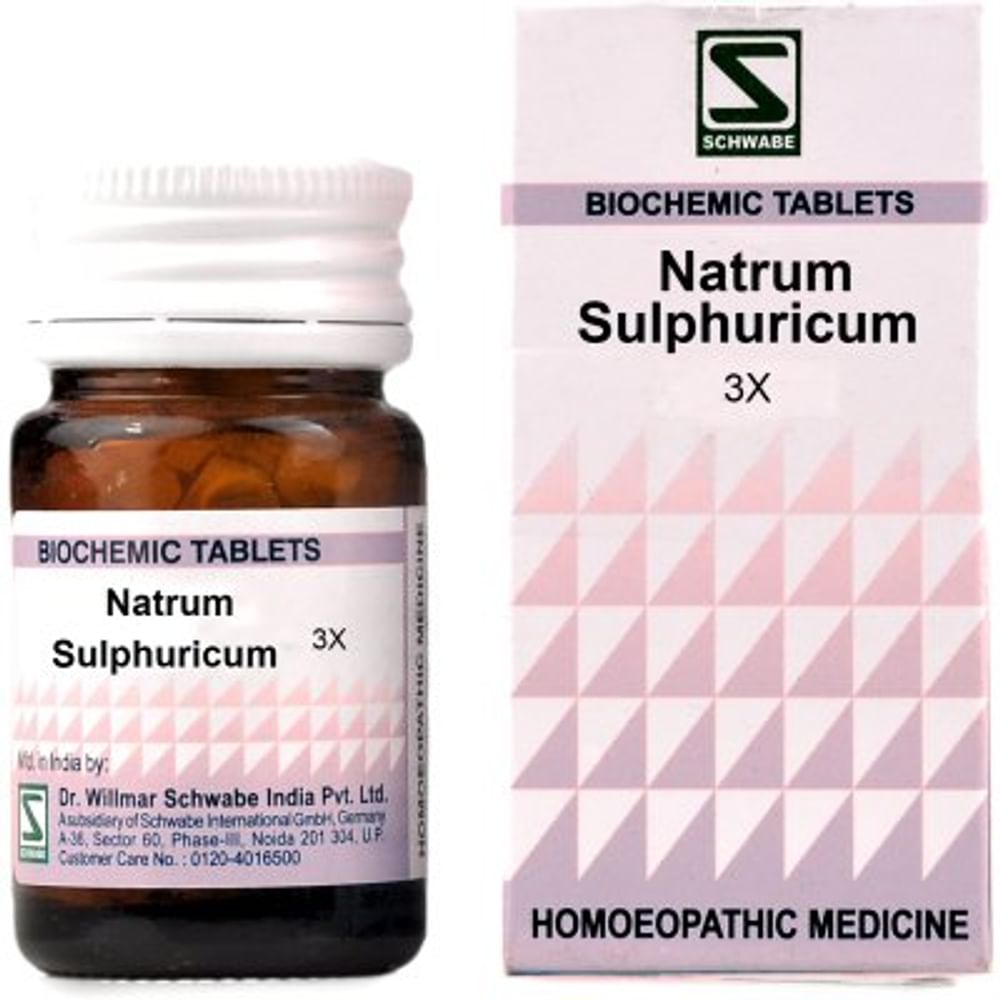 Dr Willmar Schwabe India Natrum Sulphuricum Biochemic Tablet 3X