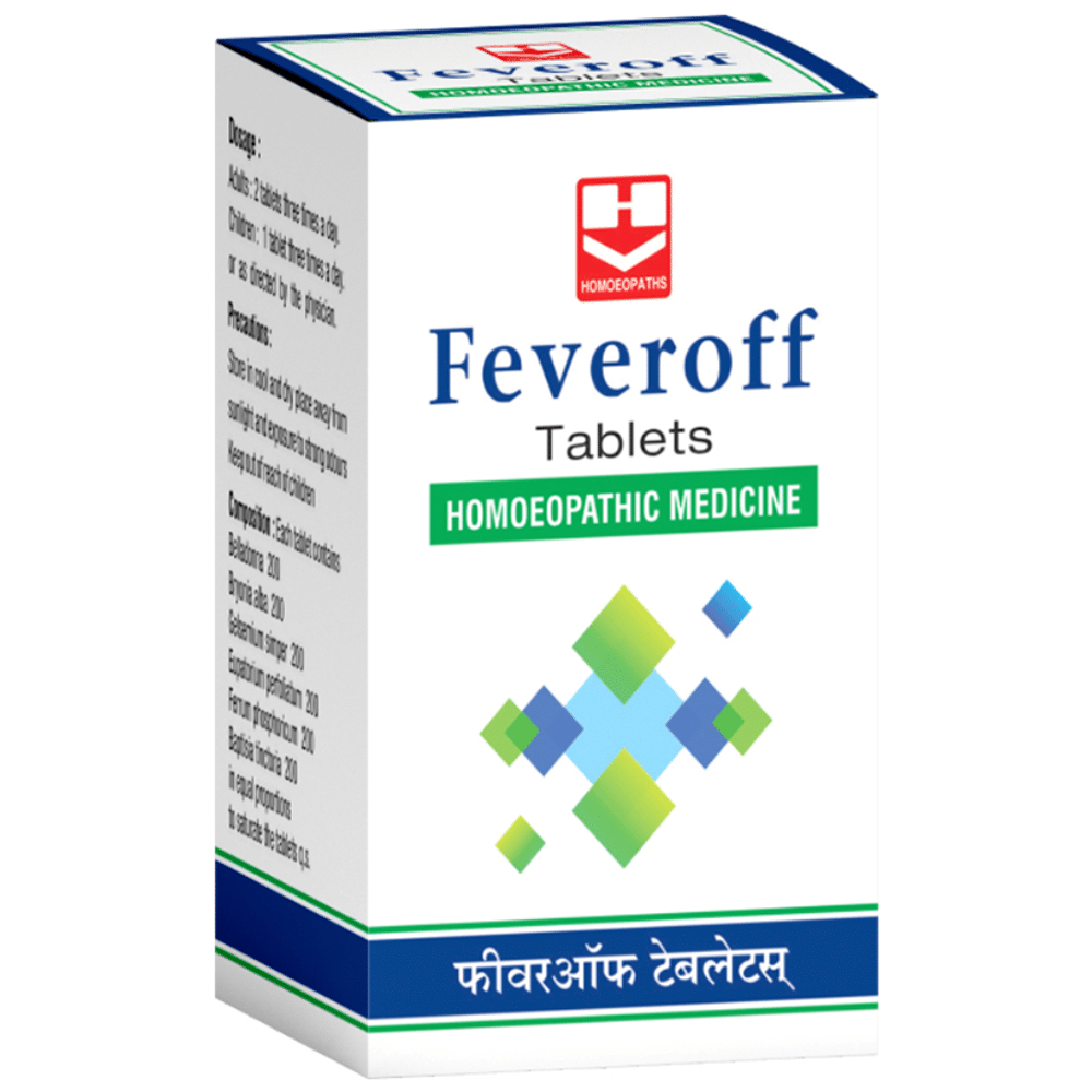 Homeopaths Feveroff Tablet (25gm Each)